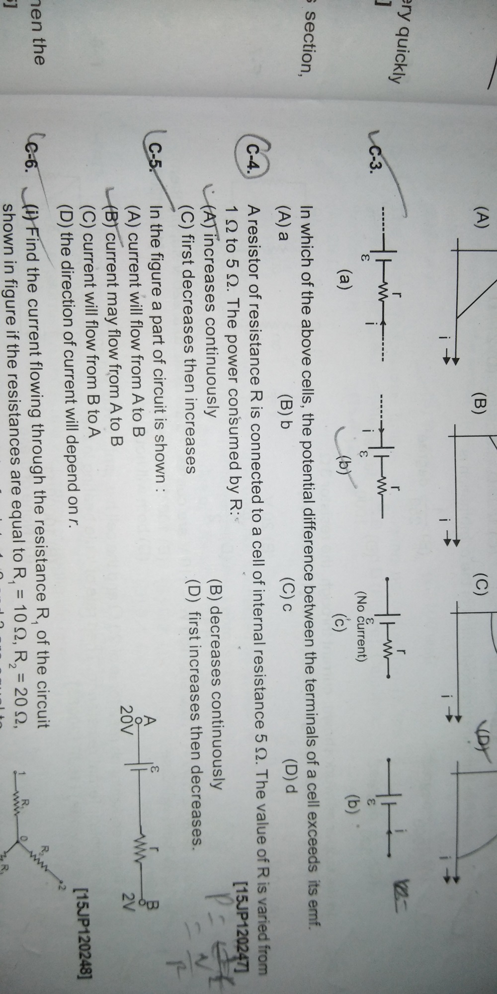 Question image for please help me with question no c4 explain it in